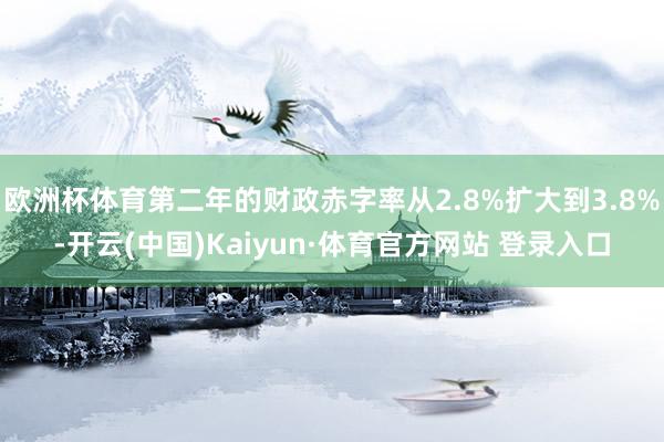 欧洲杯体育第二年的财政赤字率从2.8%扩大到3.8%-开云(中国)Kaiyun·体育官方网站 登录入口