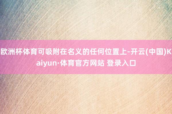 欧洲杯体育可吸附在名义的任何位置上-开云(中国)Kaiyun·体育官方网站 登录入口