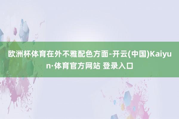 欧洲杯体育　　在外不雅配色方面-开云(中国)Kaiyun·体育官方网站 登录入口