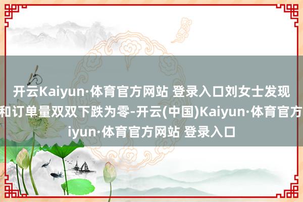 开云Kaiyun·体育官方网站 登录入口刘女士发现店铺周浏览量和订单量双双下跌为零-开云(中国)Kaiyun·体育官方网站 登录入口