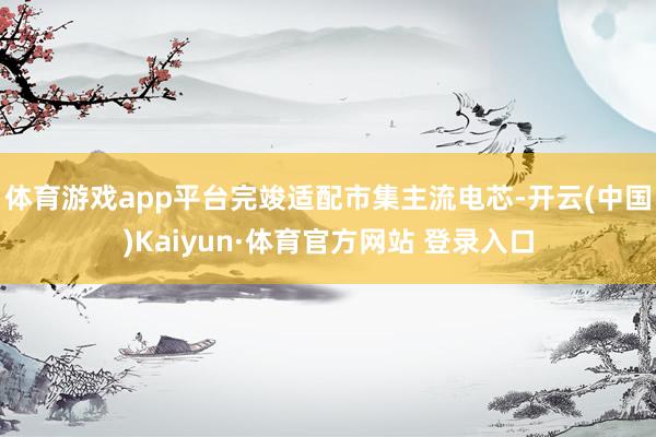 体育游戏app平台完竣适配市集主流电芯-开云(中国)Kaiyun·体育官方网站 登录入口