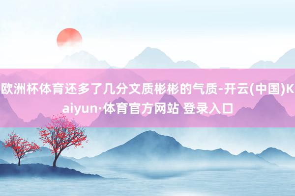 欧洲杯体育还多了几分文质彬彬的气质-开云(中国)Kaiyun·体育官方网站 登录入口